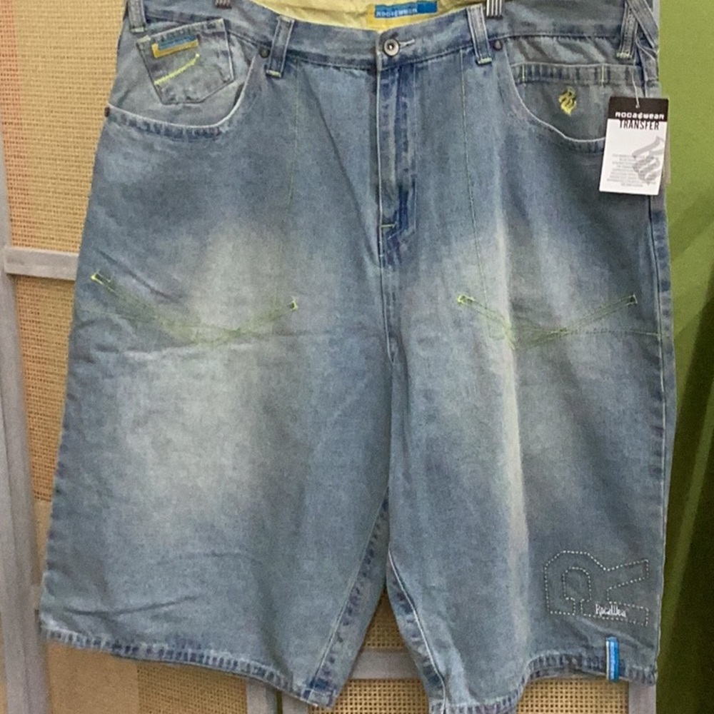 Rocawear Men's Blue Denim Shorts